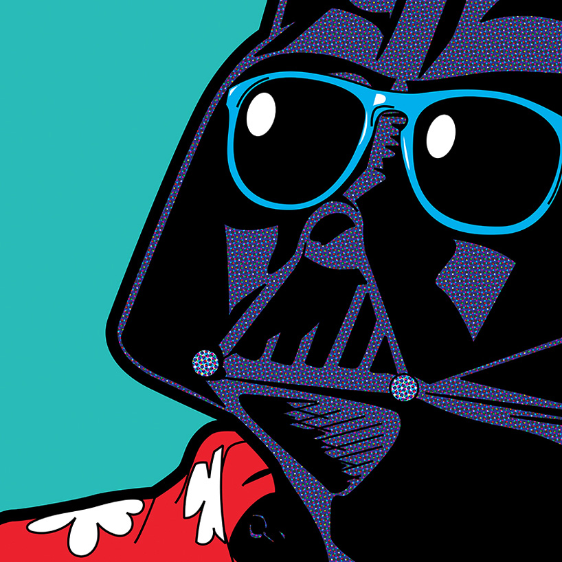 greg-guillemin-superheroes-pop-art-private-life-darth-vader-sun