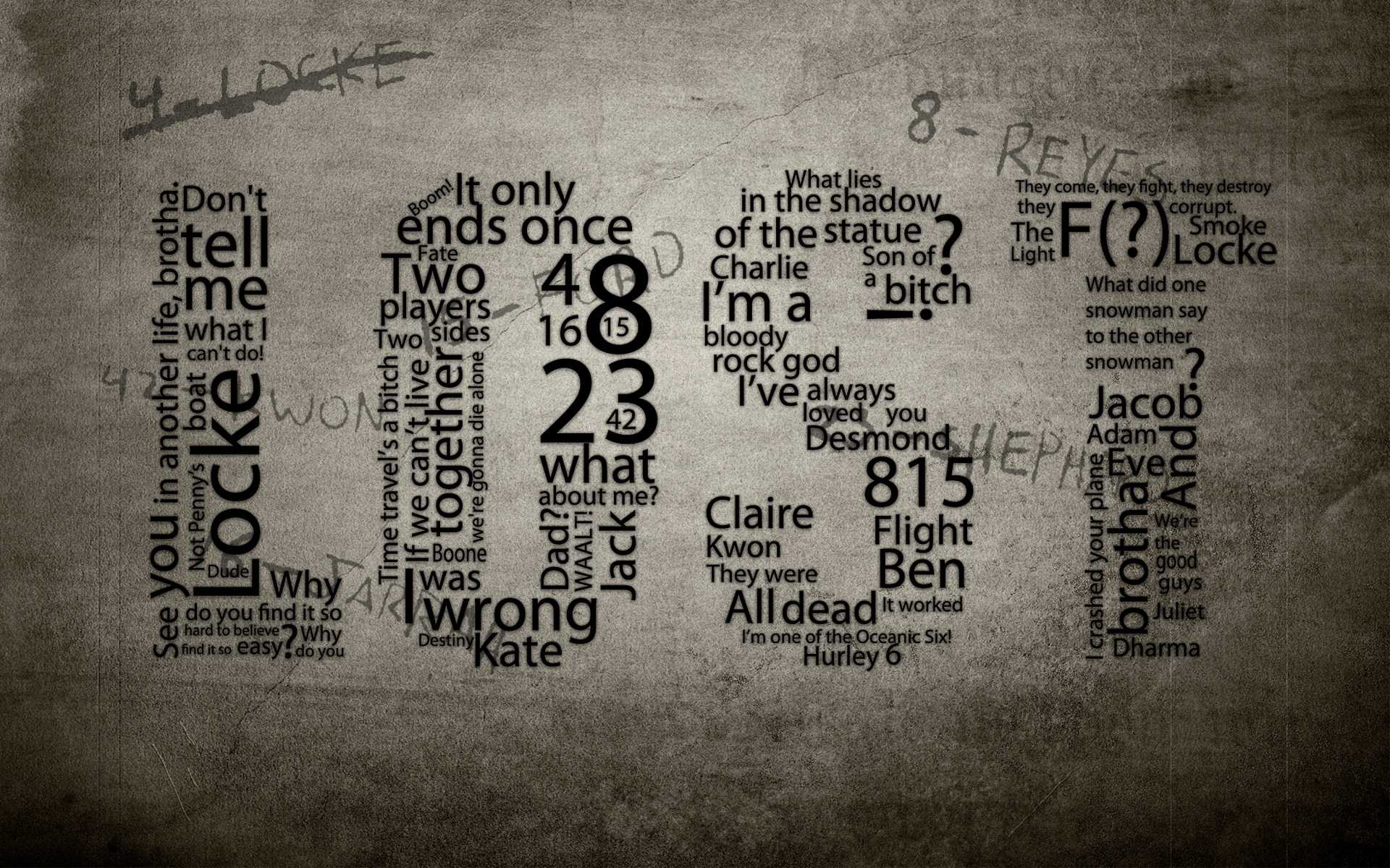 lost-tv-series-typography-text-other